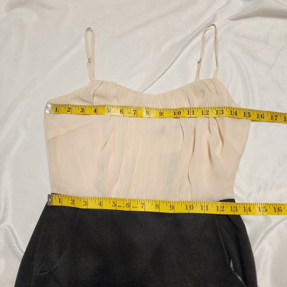 NWT Ark & Co Cream Black Pockets Straps Bodycon Cocktail Dress, Small - Picture 7 of 8